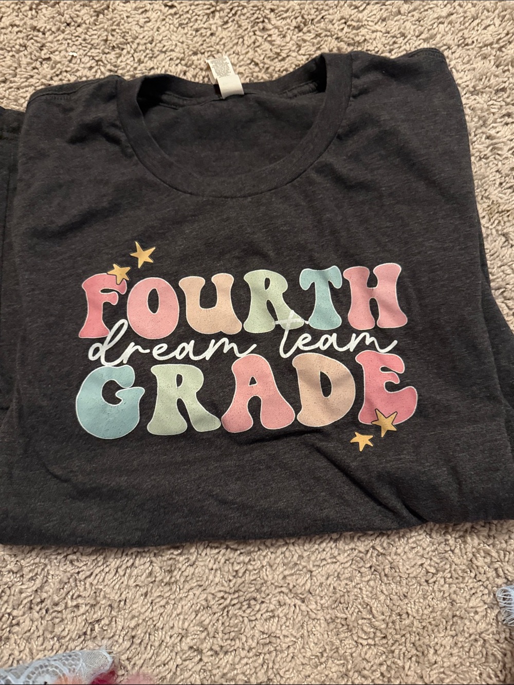 Fourth Grade Dream Team  Graphic Tee - Black
